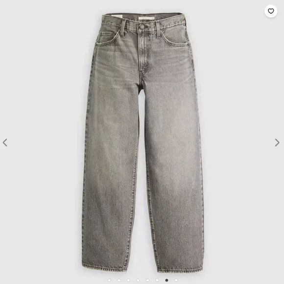 NWT Levi's Baggy Dad Women's Jeans - Chill at Home "Black" - Picture 5 of 6